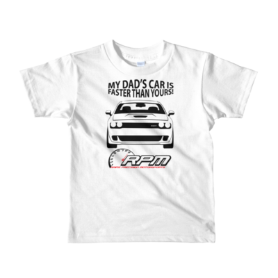 Challenger "My (Dads, Moms, Nanas or Papas) Car Is Faster Than Yours!" Little Kids Shirt!