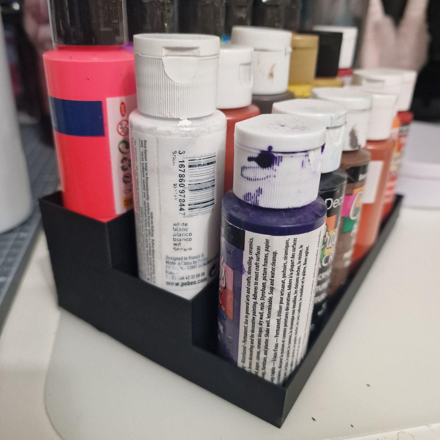 Acrylic paint organizer