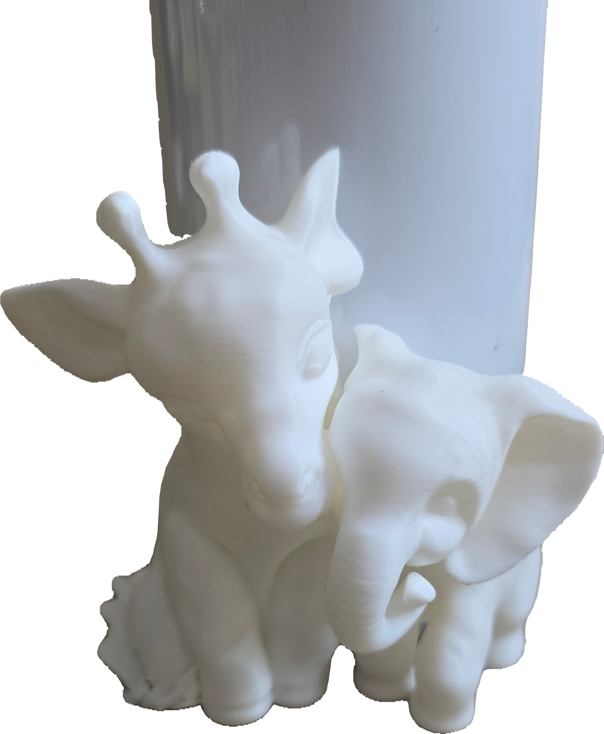 Baby Jiraffa and Baby Elephant friends