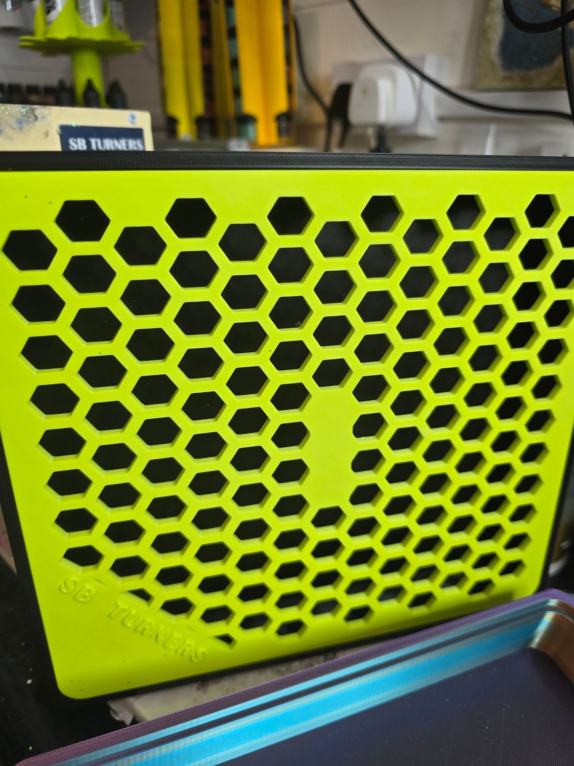 3D Bee Panel Glitter Tray Square