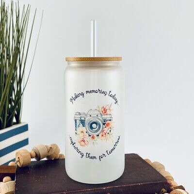 &quot;Making Memories&quot; - 16 oz Glass Cup