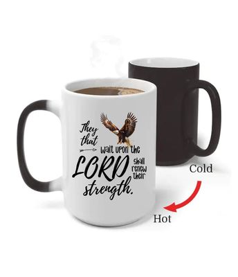 &quot;Wait on the LORD&quot; - 15oz Mug