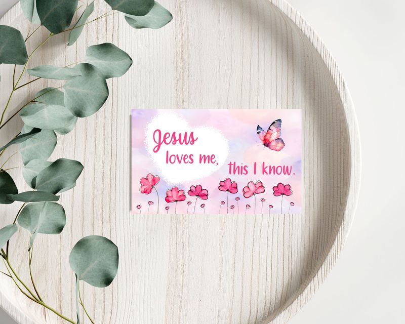 &quot;Jesus Loves Me&quot; - Unpersonalized Bookmark