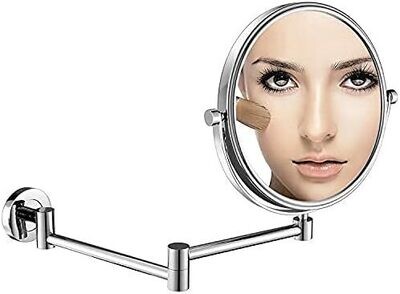 DOWRY Wall Mounted Magnifying Mirror with Light 1x/7x