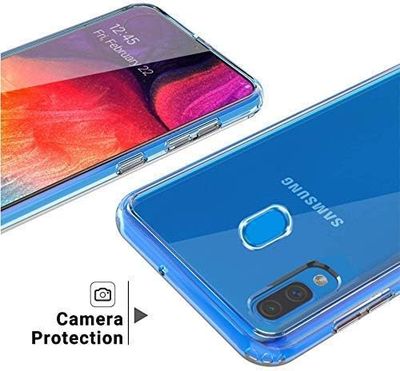 HaptiCase for Samsung Galaxy A51 Transparent Silicone Case, screen protector inc