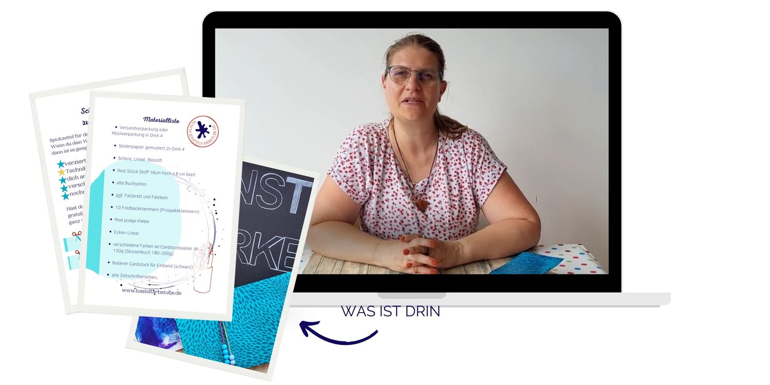 Art Journaling: Mini Kurs Buchbinden ohne Faden