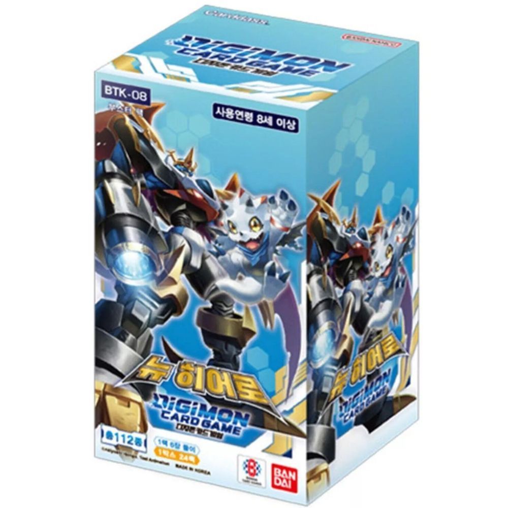 Korean Digimon BTK-08 New Hero Booster Box