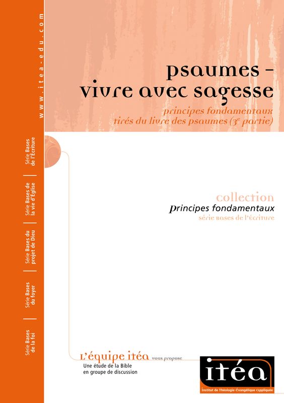 Psaumes (3e partie)&nbsp;– Vivre avec sagesse – PDF