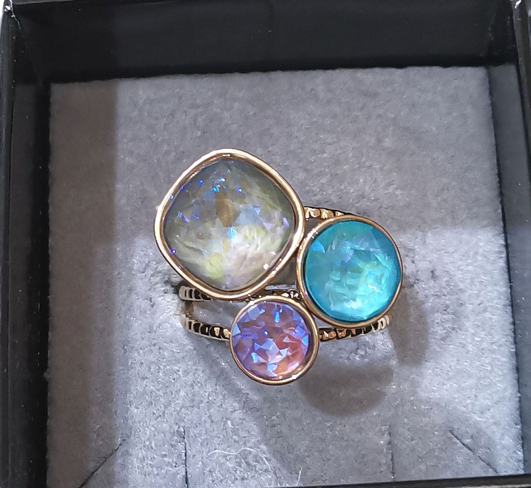 Bague Trylogie 2
 en acier inoxydable