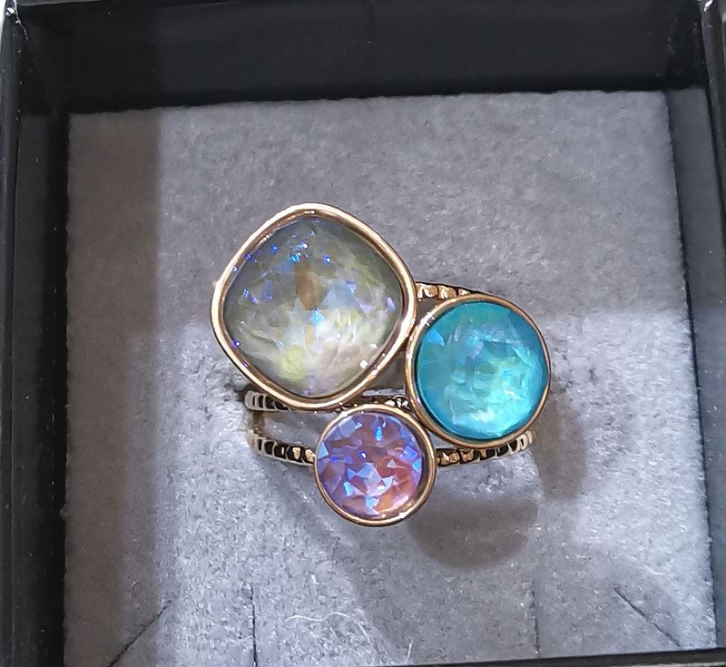 Bague Trylogie 2
 en acier inoxydable