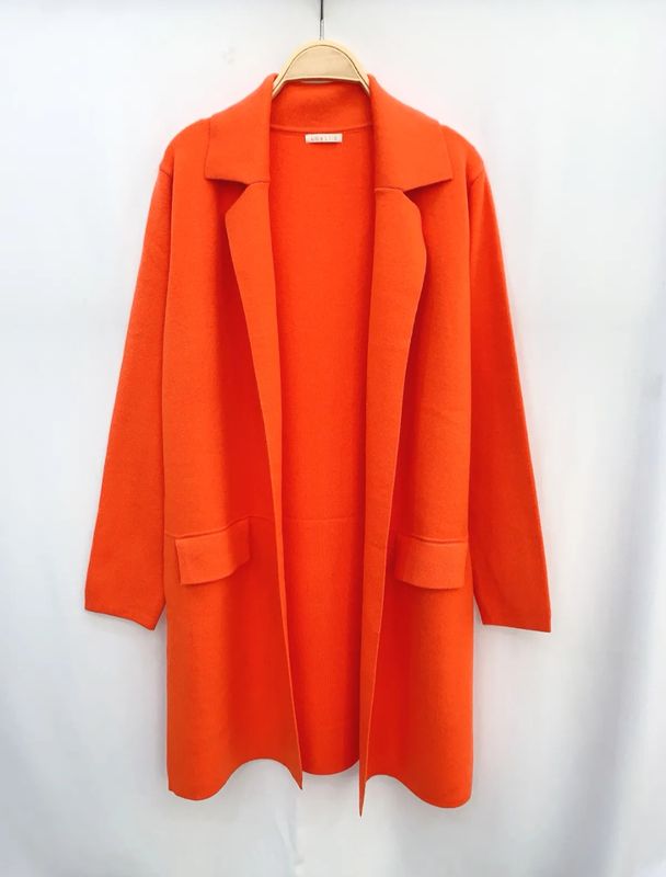 Gilet mi-long orange