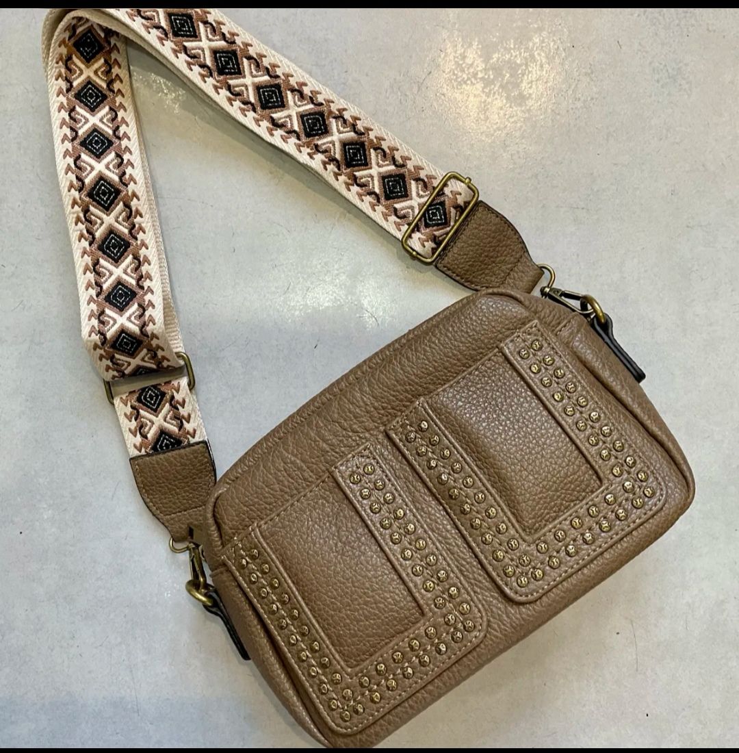 Sac bandoulière Taupe