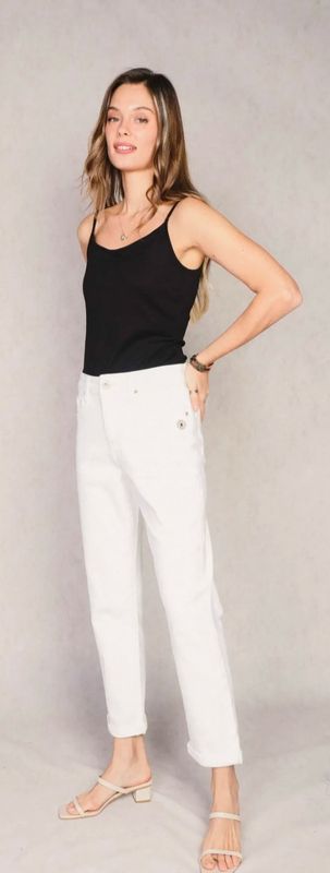 Pantalon jeans blanc