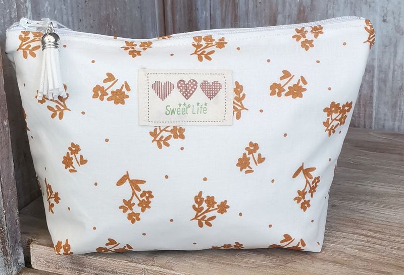 Trousse à maquillage à  fleurs