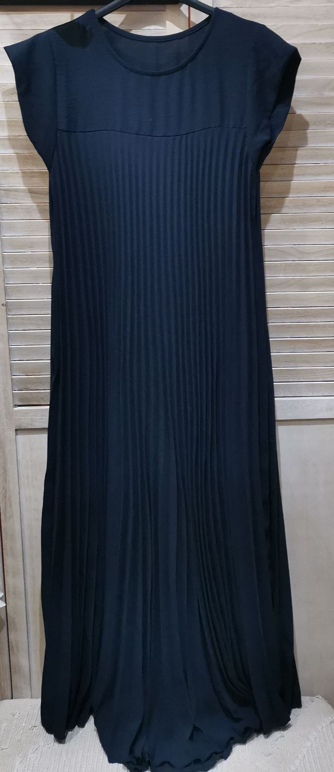 Robe longue bleue marine