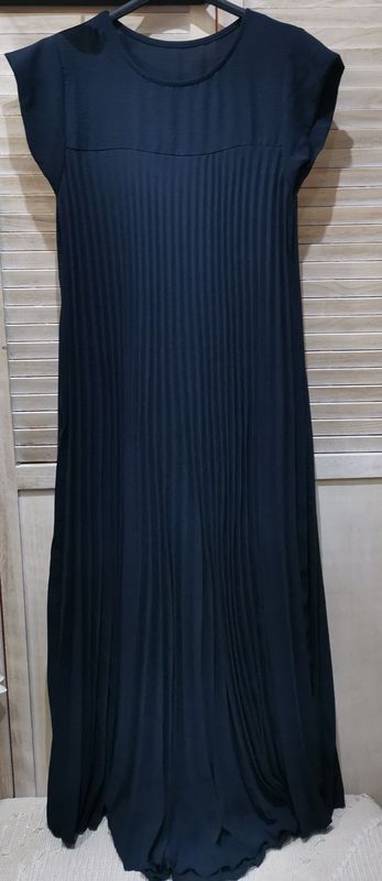 Robe longue bleue marine