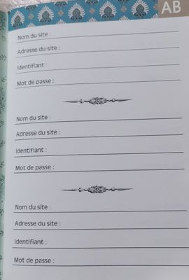 Carnet à mot de passe  &quot; carpe koi &quot;