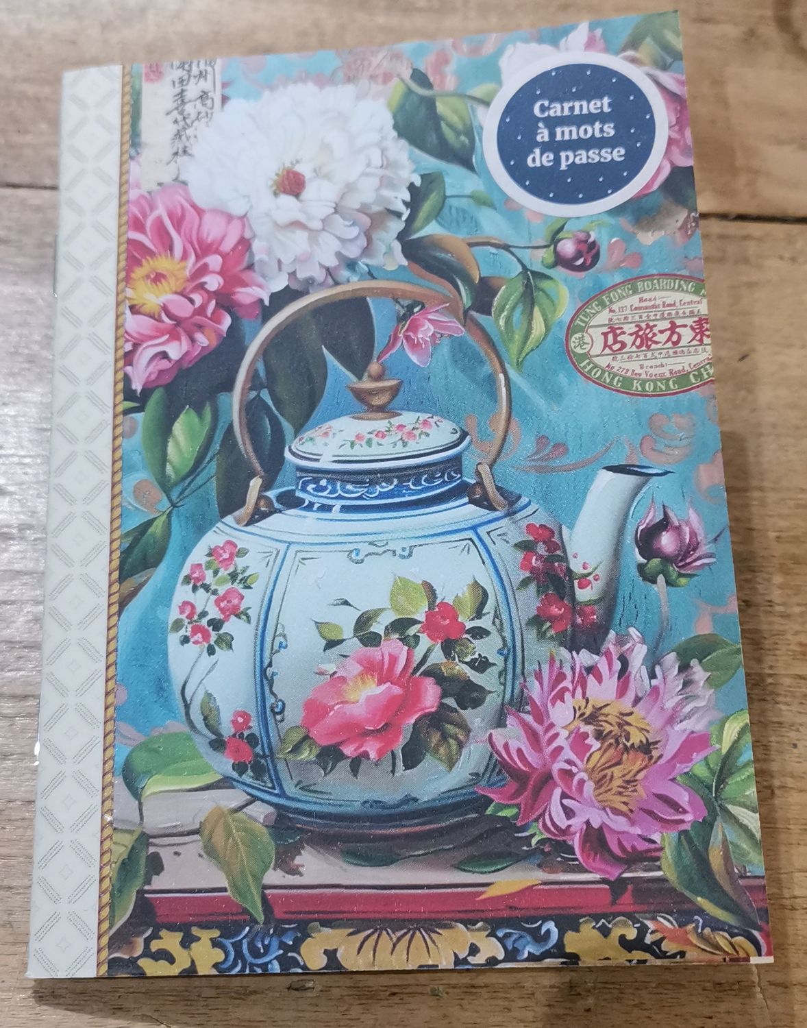Carnet à mot de passe  &quot; la théière &quot;