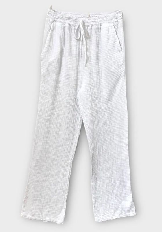Pantalon en coton blanc