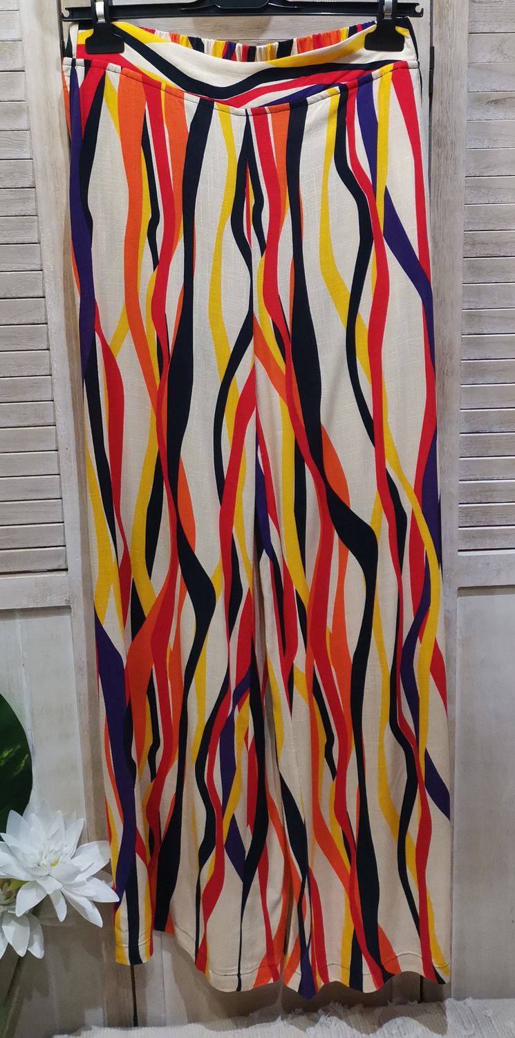 Pantalon fluide multicolore