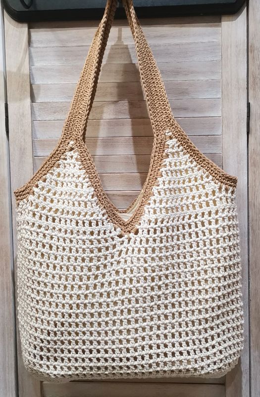 Sac beige et camel