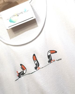 T-shirt  blanc le Toucan