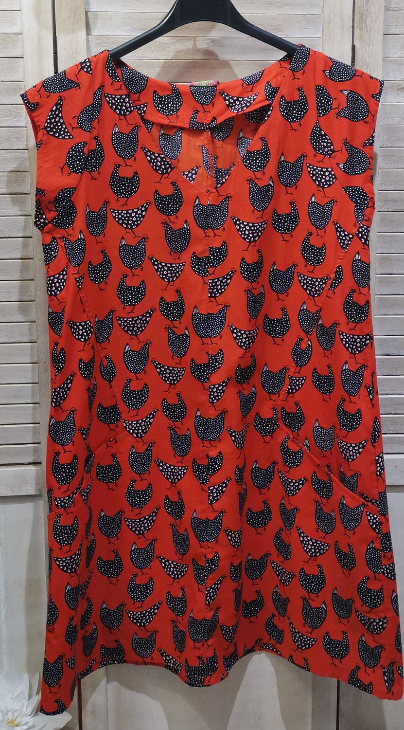 Robe de créatrice les poules