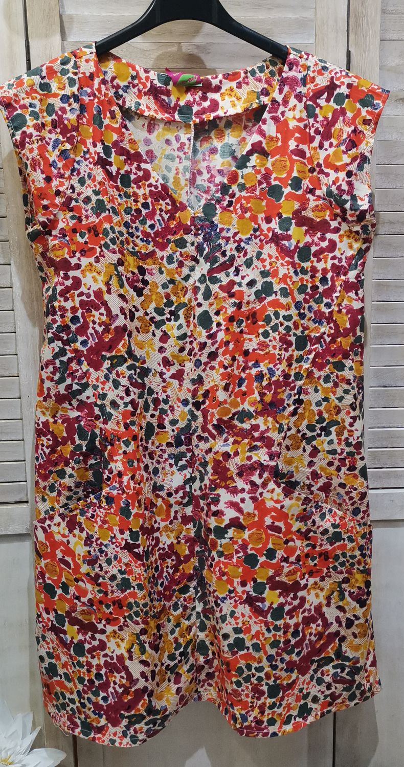 Robe de créatrice à motifs