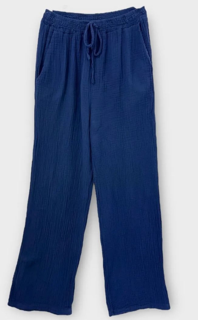 Pantalon léger bleu marine