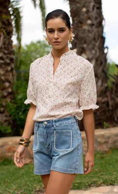 Short en jeans