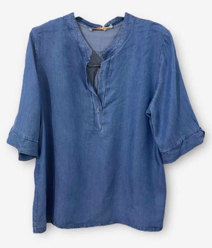 Chemise en jeans foncé léger