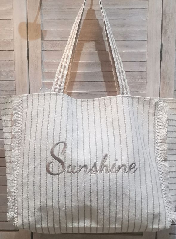 Sac cabas Sunshine beige et taupe