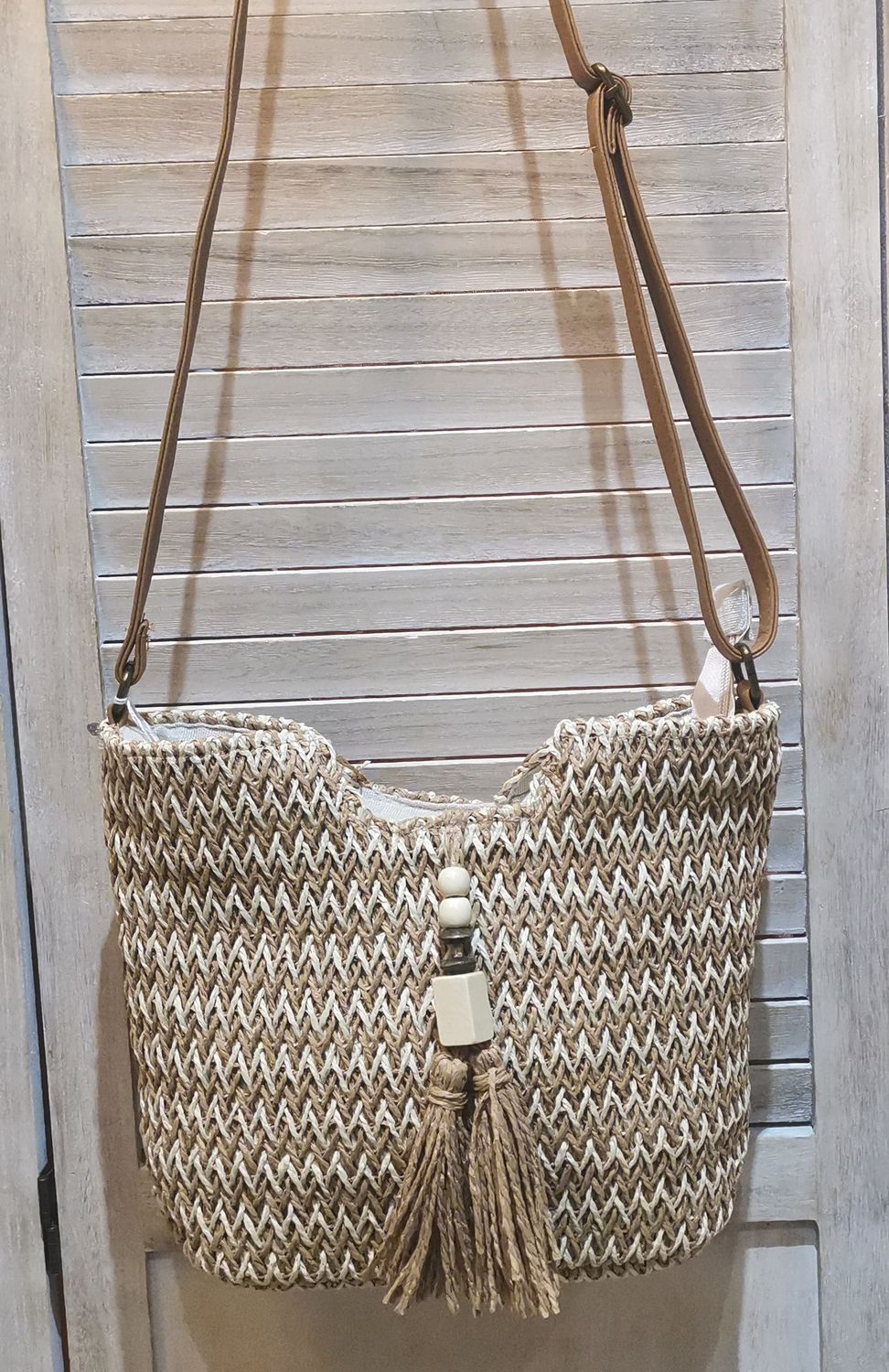 Sac bandoulière bi-color