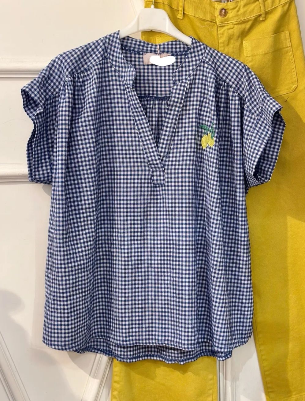 Chemise vichy bleue