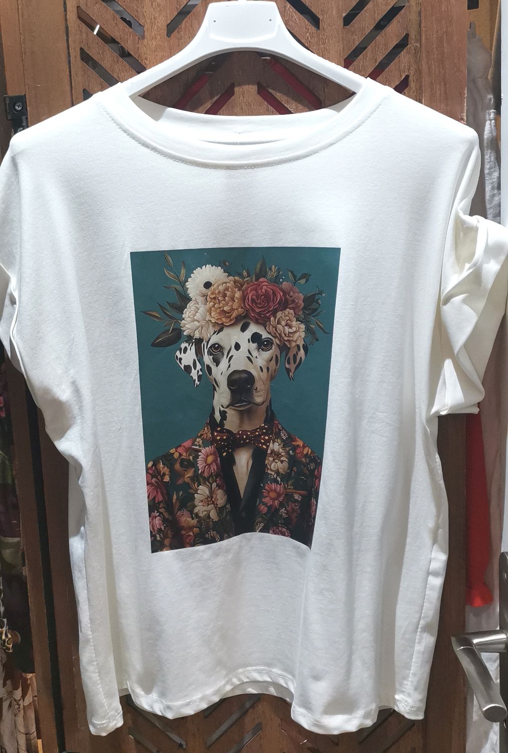 T-shirt blanc the dog
