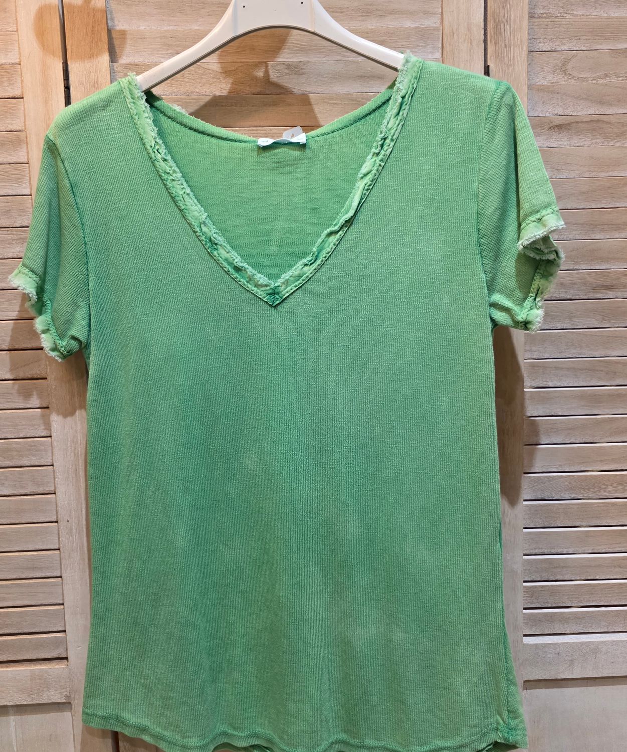 T-shirt  vert marbré