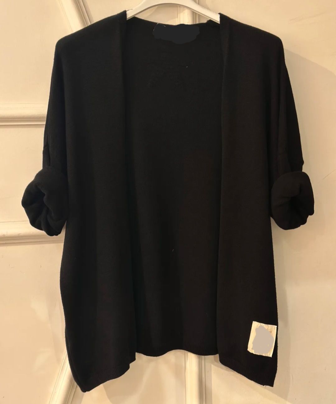Gilet manches longues, noir