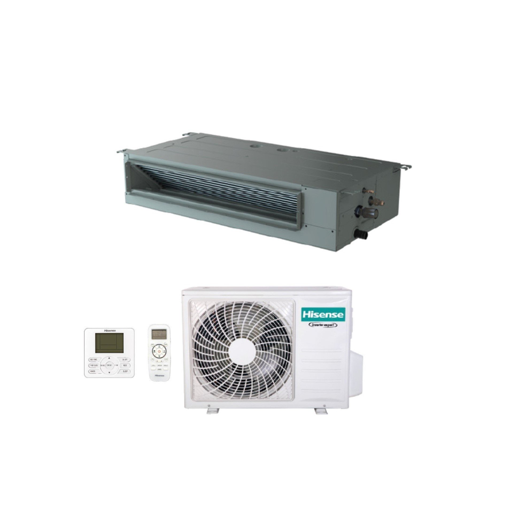 Climatizzatore Condizionatore Hisense Inverter Canalizzato Canalizzabile 48000 Btu Trifase R-32 Wi-Fi Optional Aud140Ux4Reh8