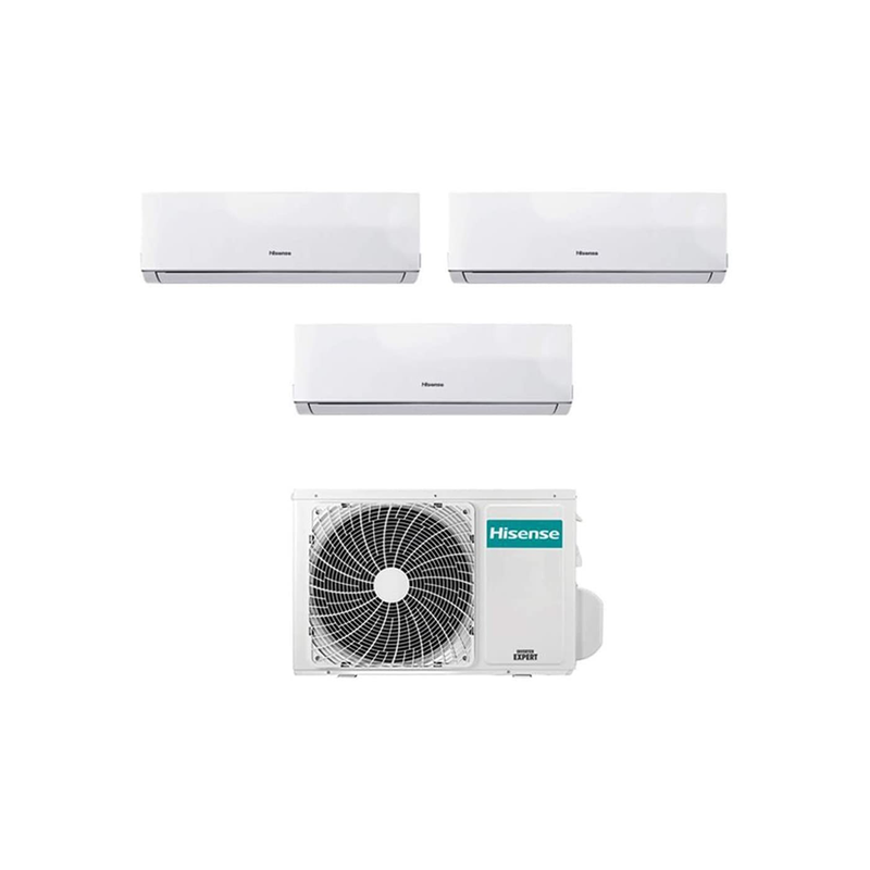 Climatizzatore Condizionatore Hisense Trial 12+12+12 Serie New Comfort 12000+12000+12000 Btu Con 3Amw72U4Rfa R32 Classe A++