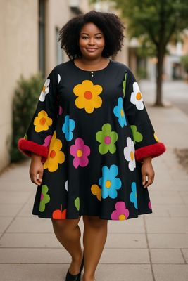 Mini floral dress