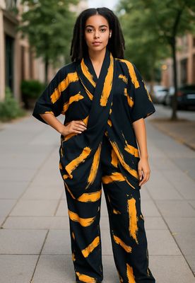2 piece knotted top with pant