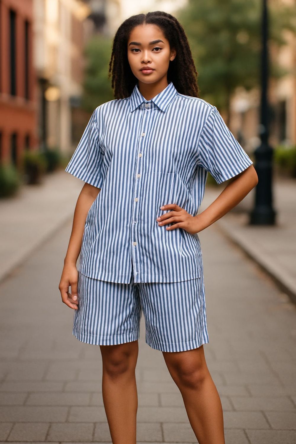 Ladies 2 piece short casual