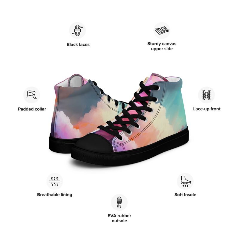 Women’s high top canvas shoes