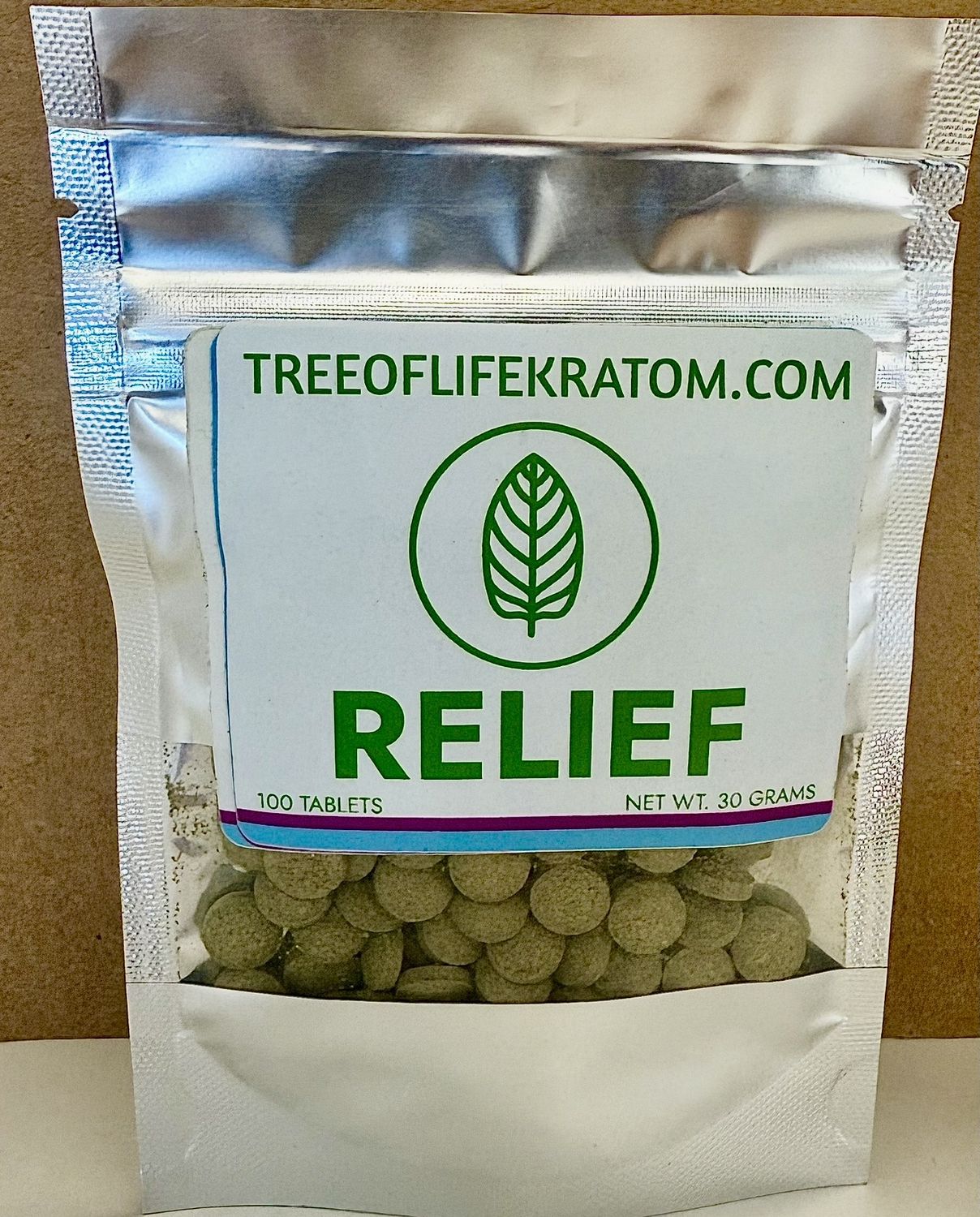 —ToL  Kratom Tablet Packages, Effect: RELIEF