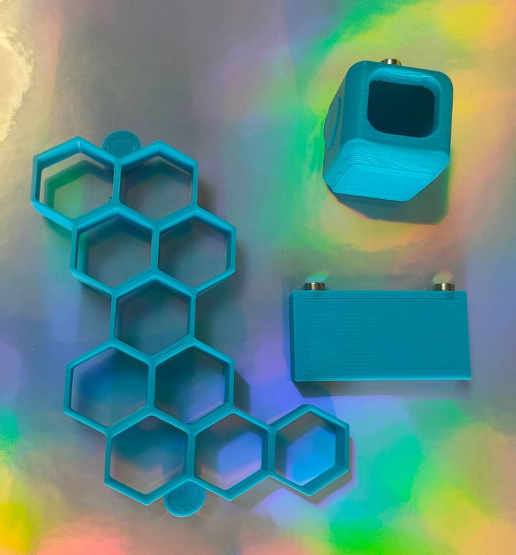 3D printed jumping spider decor set