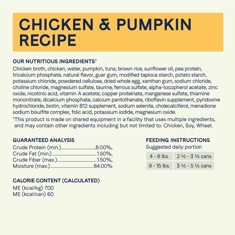 Canidae Cat Balanced Bowl, 3oz, Flavor: Chicken &amp; Pumpkin