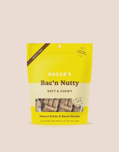 Bocce Bakery Everyday Soft &amp; Chewy, 6oz, Flavor: Bac&#39;n Nutty
