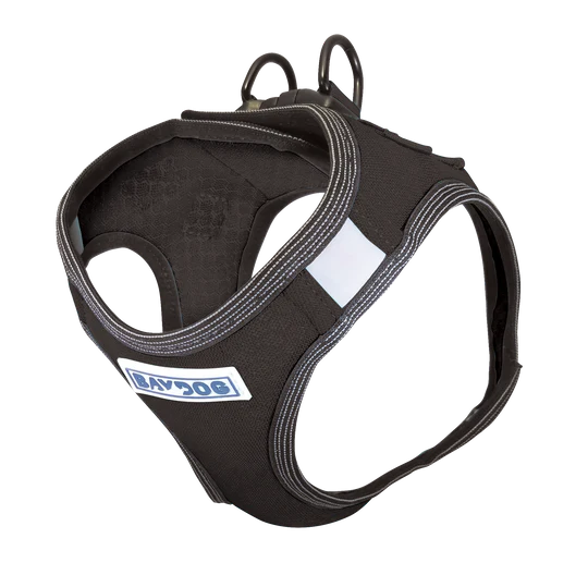 BayDog Liberty Bay Harness, Color: Black, Size: L