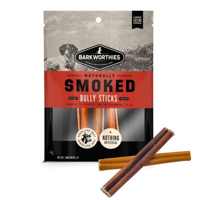 Barkworthies Smoked - Bully Stick 6&quot;, 3pk