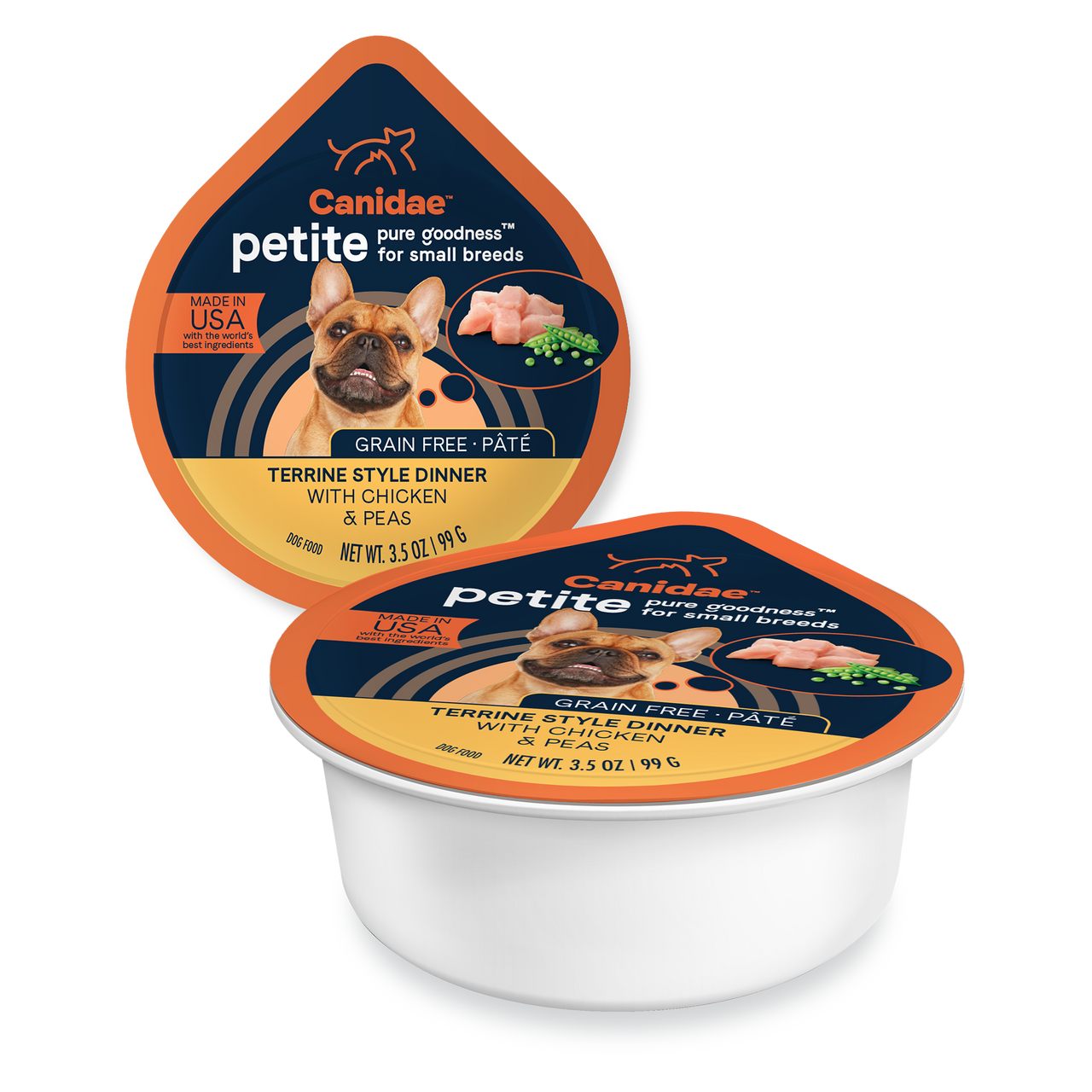Canidae Pure Petite Pate, 3.5oz, Flavor: Chicken &amp; Peas